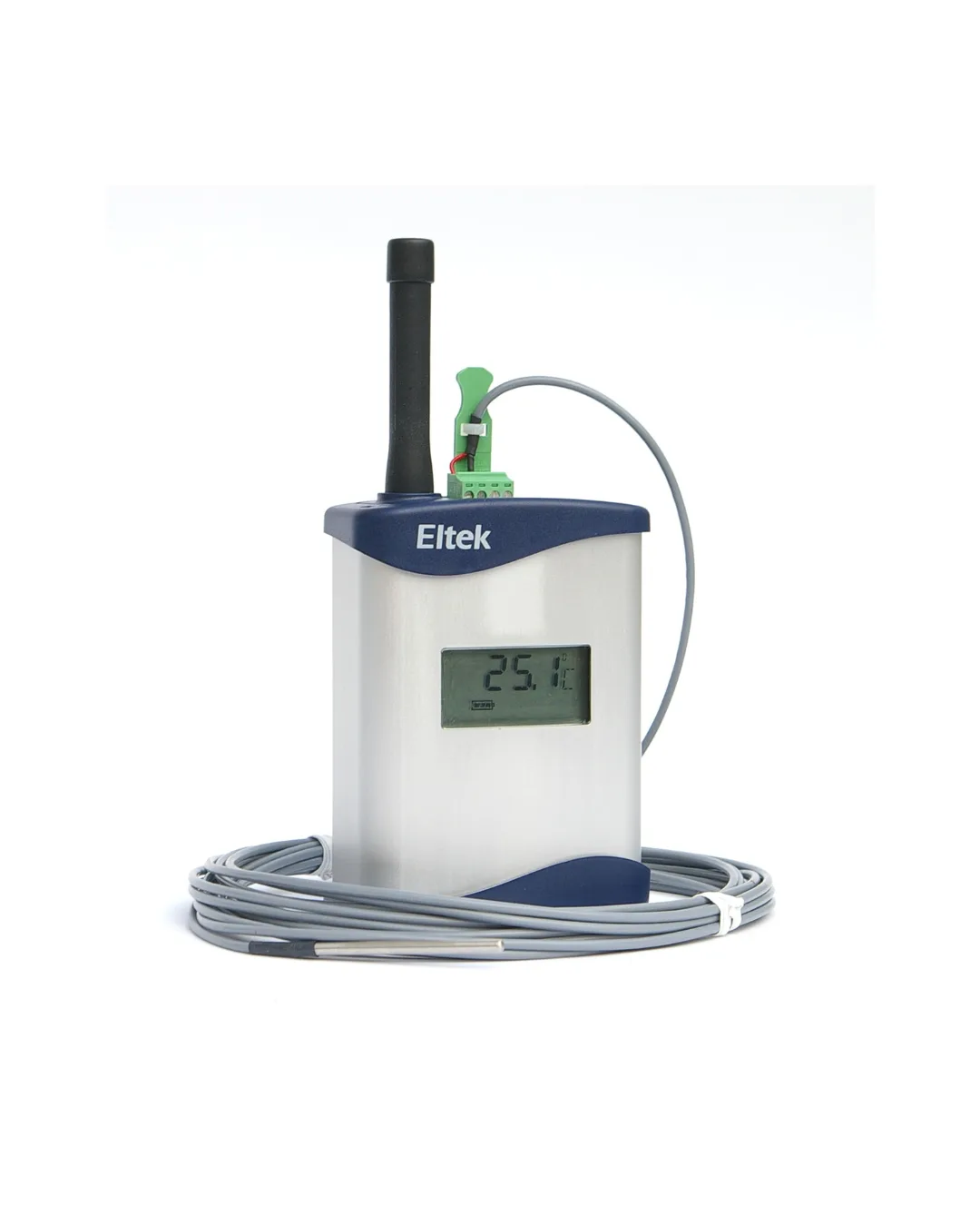 Eltek GD34 wireless GenII transmitter with four thermistor or state inputs and integrated display
