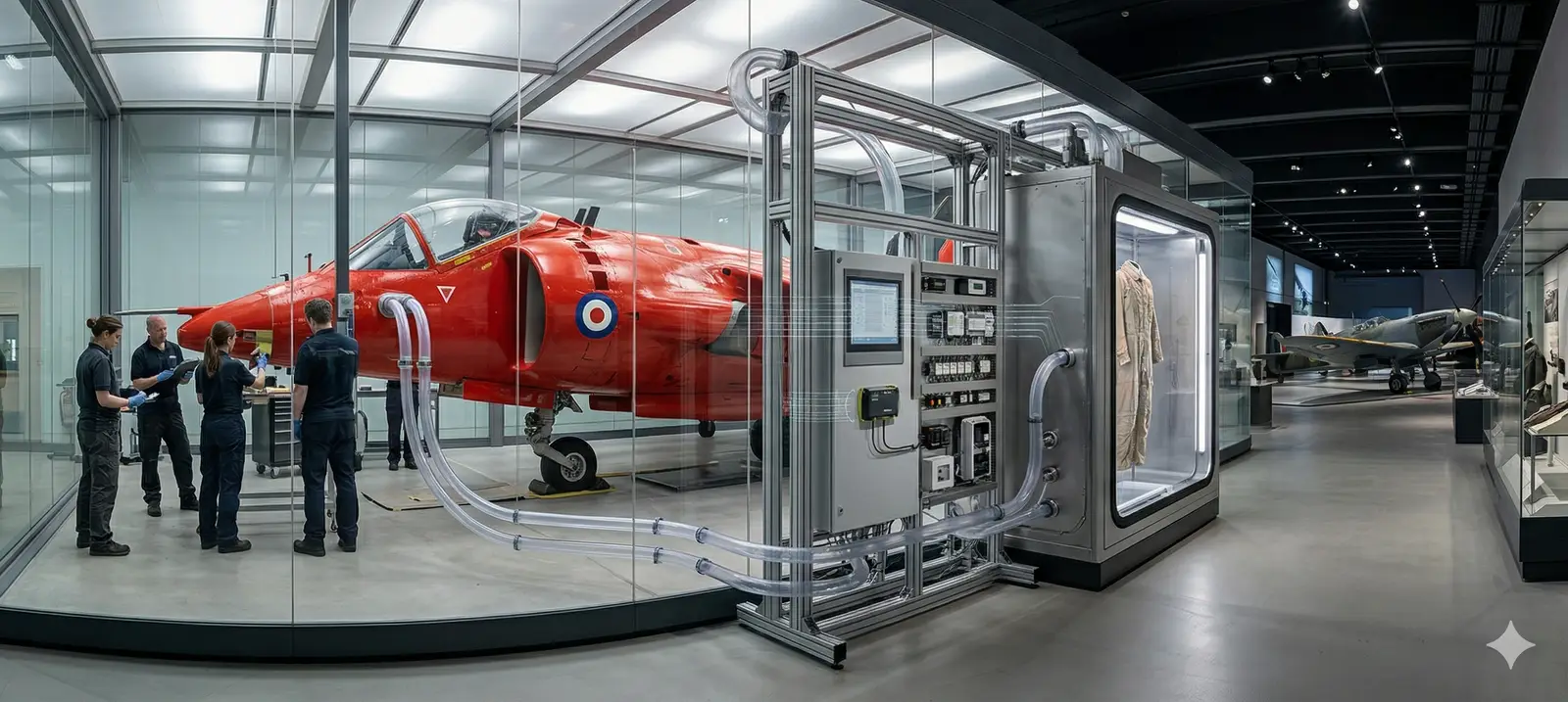 The Royal Air Force Museum, where 62 Eltek sensors across the London and Cosford sites monitor temperature and humidity for the RAF Centenary collection