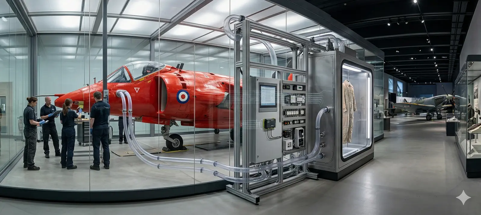 The Royal Air Force Museum, where 62 Eltek sensors across the London and Cosford sites monitor temperature and humidity for the RAF Centenary collection
