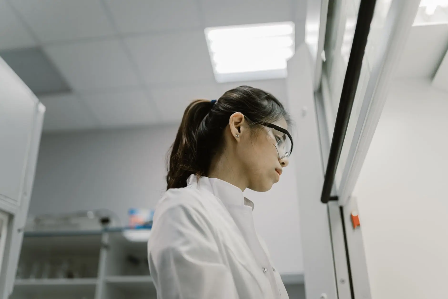 An ultra-low temperature (-80°C) laboratory freezer of the kind used to store irreplaceable biological samples